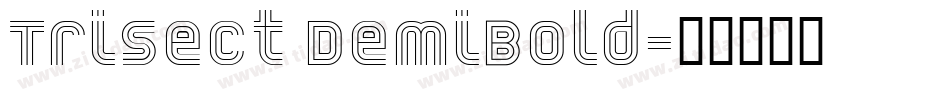 Trisect DemiBold字体转换